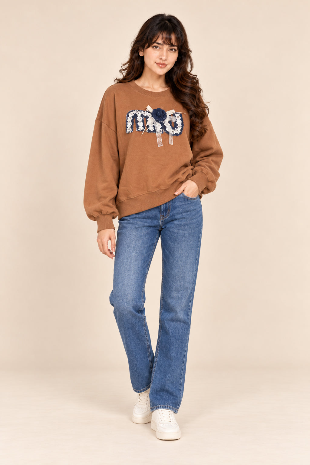 Mocha Café Graphic Sweatshirt