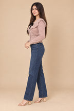 Rosé Bow Knit Cardigan