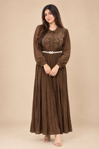 Long Skirt with Belt