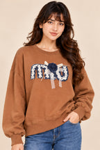 Mocha Café Graphic Sweatshirt