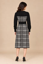 Monochrome Heritage Knit Dress