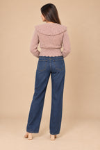 Rosé Bow Knit Cardigan