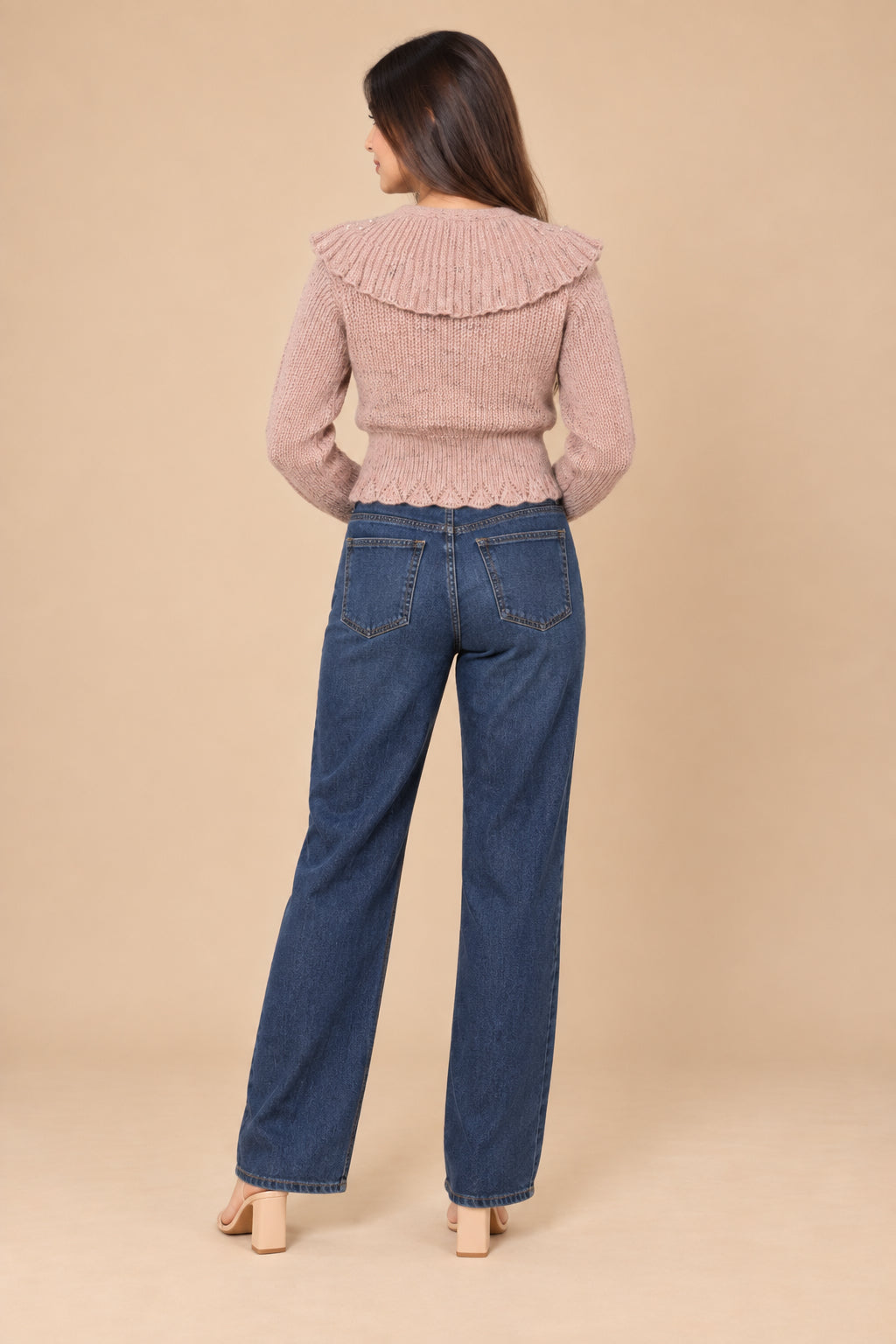 Rosé Bow Knit Cardigan