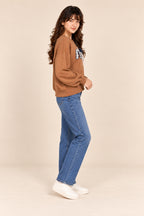 Mocha Café Graphic Sweatshirt