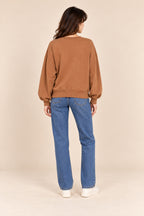 Mocha Café Graphic Sweatshirt