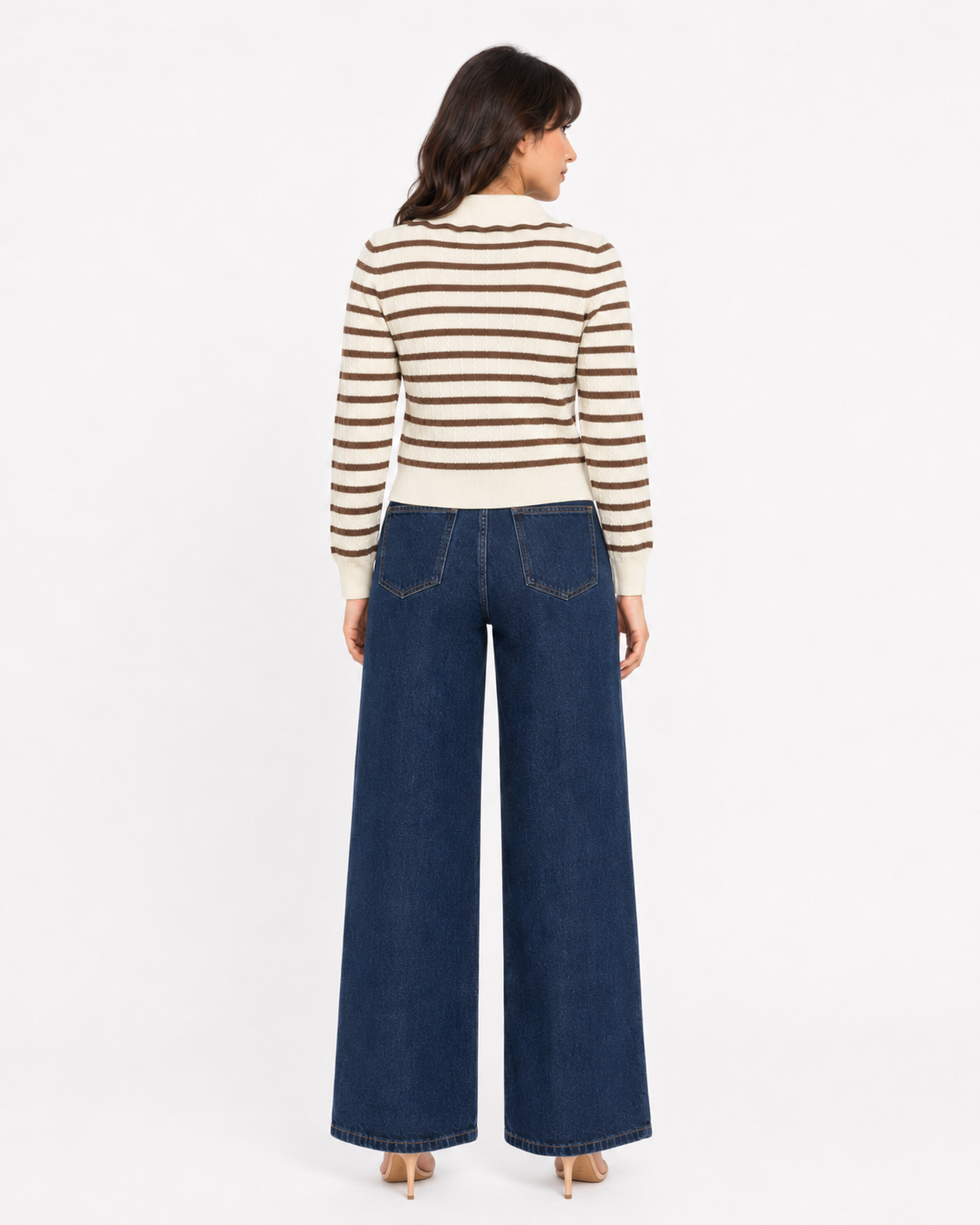 Striped Bow Cardigan