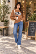 Mocha Café Graphic Sweatshirt