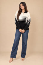 Riviera Monochrome Stripe Knit