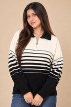 Riviera Monochrome Stripe Knit